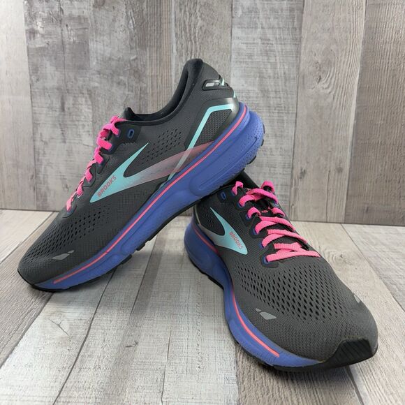 Brooks Ghost 15 Women's Size 10 Road Running Shoes Athletic Sneakers Dark Gray - Picture 2 of 15